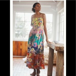 NWT Anthropologie Smocked Sleep Maxi Dress